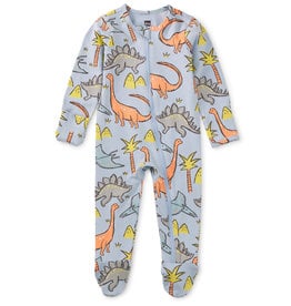 Tea Footed Zip Front Baby, Baby Dinos